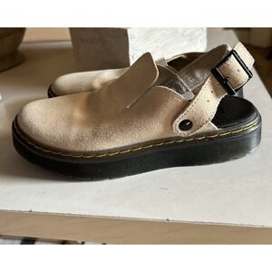 Doc Dr. Martens Carlson Slingback Clogs Mules EU 38 Women's US 7 UK 5 Warm Sand